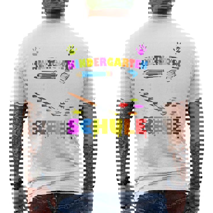 Children's Schule Ich Komme Kita Abgänger Schule Ich Komme 80 T-Shirt mit Rückendruck