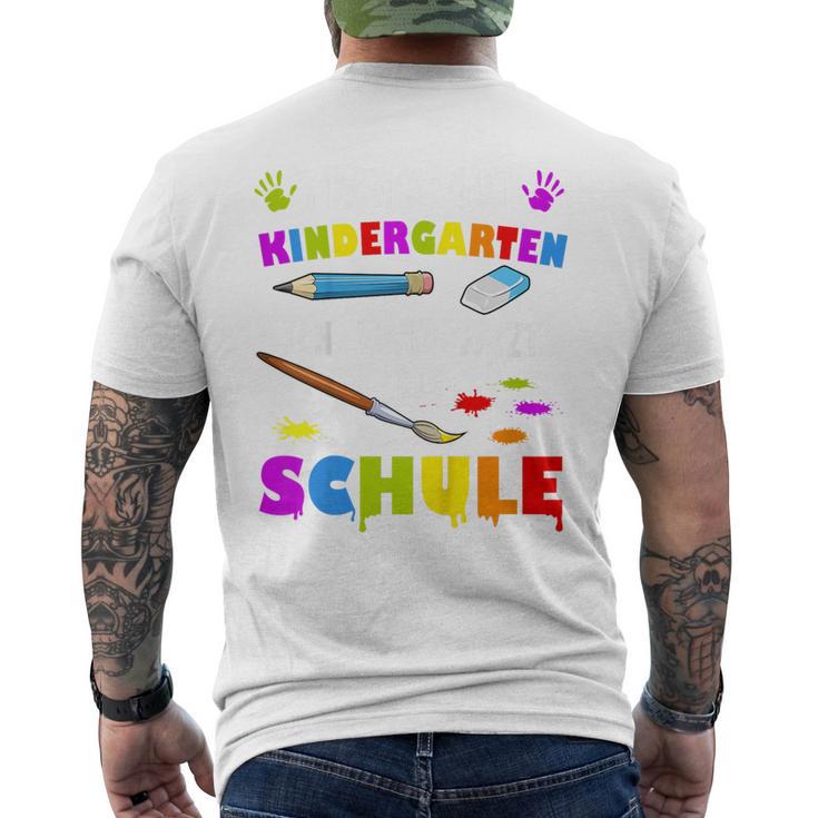 Children's Schule Ich Komme Kita Abgänger Schule Ich Komme 80 T-Shirt mit Rückendruck