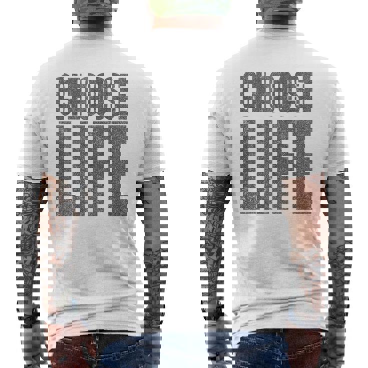 Choose Life Pro-Life Rétro Années 80 T-shirt imprimé au dos