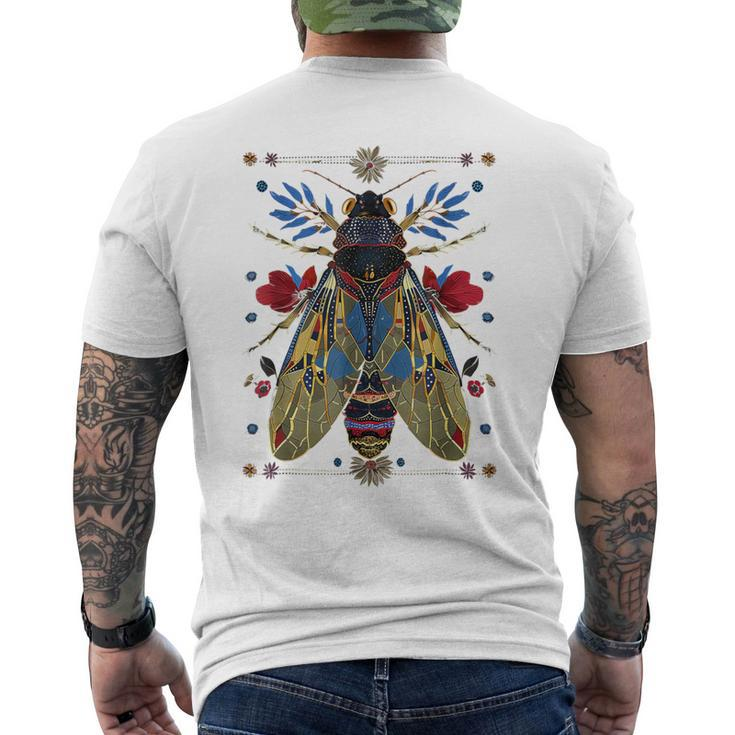 Cicada Entomology Lover Cicada Fest 2024 Broods Xix Xiii Men's T-shirt Back Print