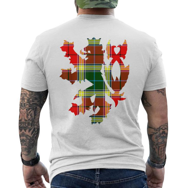 Clan Gibbs Tartan Scottish Family Name Scotland Pride Men's T-shirt Back Print
