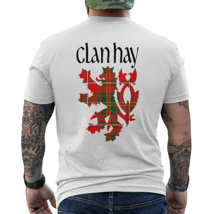 Clan Hay Tartan Scottish Family Name Scotland Pride Men's T-shirt Back Print