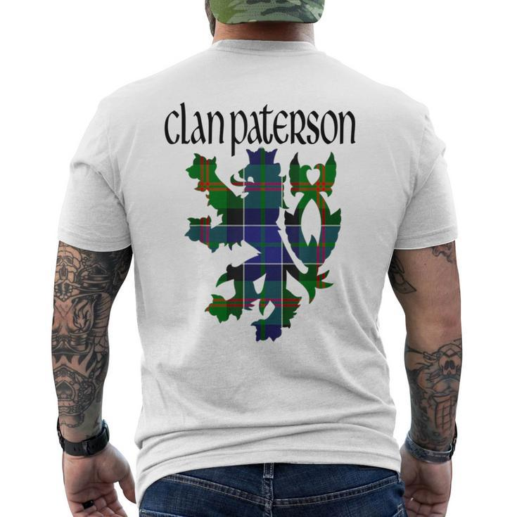 Clan Paterson Tartan Scottish Family Name Scotland Pride Men's T-shirt Back Print