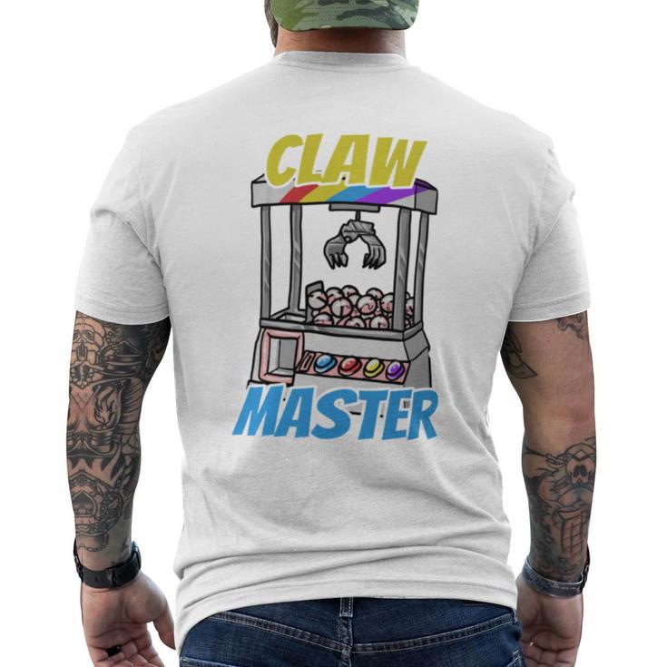 Classic Arcade Gamer Enthusiast Claw Machine Master Men's T-shirt Back Print