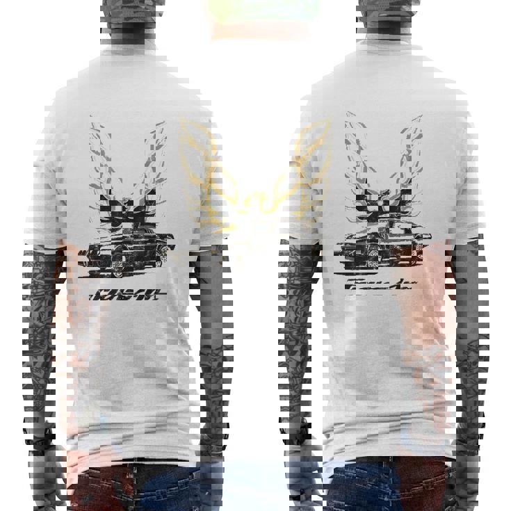 Classic Old School Muscle Car Classic Vintage American Car Mens Back Print T-shirt