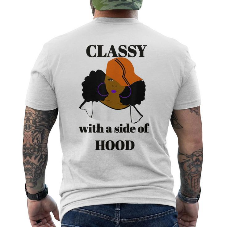 Classy With A Side Of Hood Afrocentric Men's T-shirt Back Print