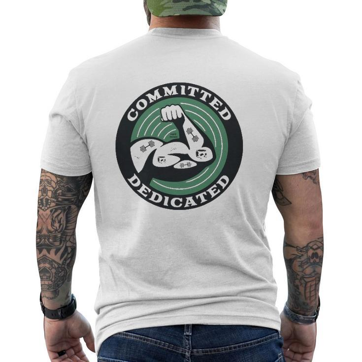 Committed And Dedicated Essential Mens Back Print T-shirt