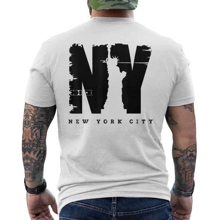 Cool Vintage New York City Style New York City Men's T-shirt Back Print