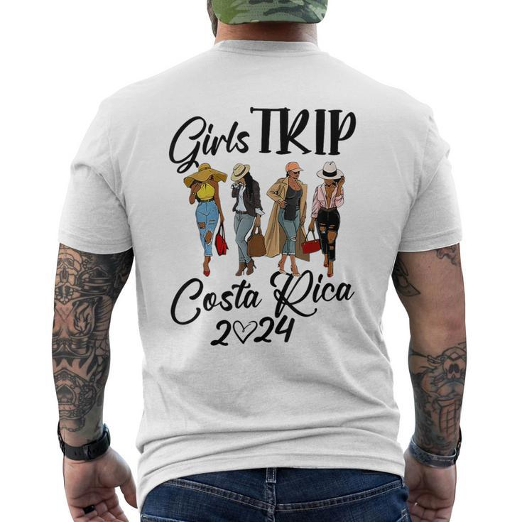 Costa Rica Girls Trip 2024 Birthday Squad Vacation Party Men's T-shirt Back Print