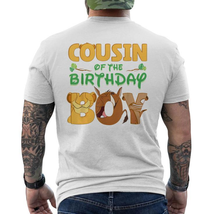 Cousin Of The Birthday Boy Lion Family Matching Men's T-shirt Back Print