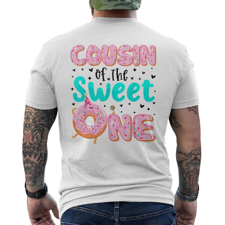 Cousin Of The Sweet One First Birthday Matching Family Donut Men's T-shirt Back Print