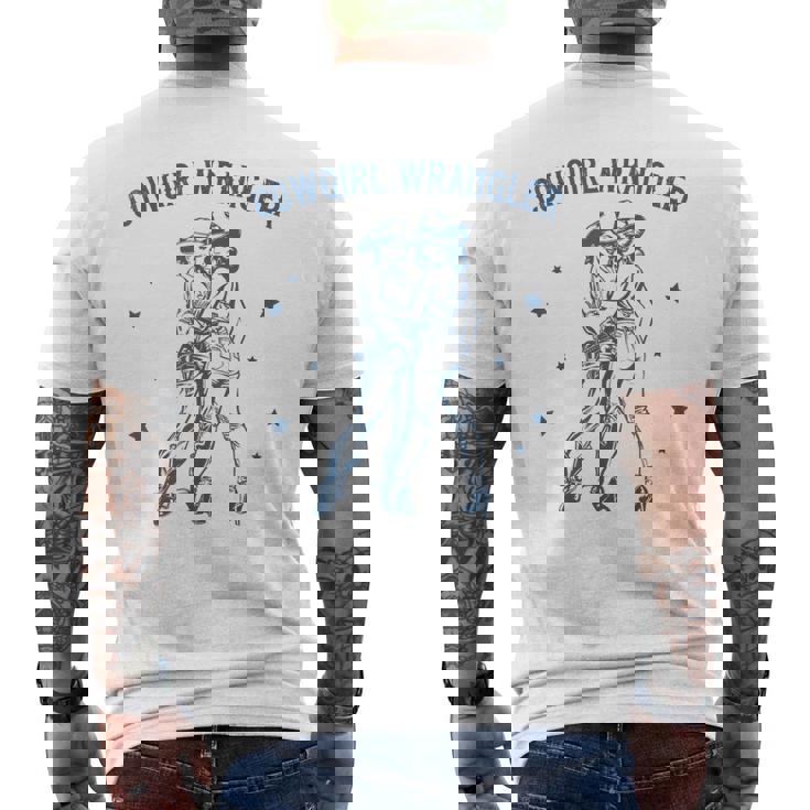 Cowgirl Wrangler Gay Cowgirl Lesbian Femme Lesbian Pride Men's T-shirt Back Print