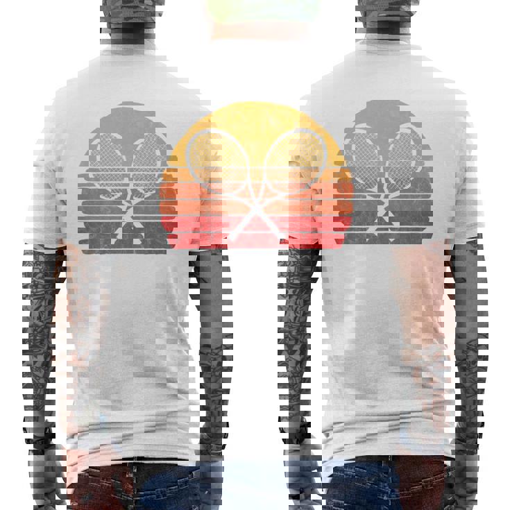 Crossed Tennis Racquet - Retro 80s Sun Vintage T-Shirt