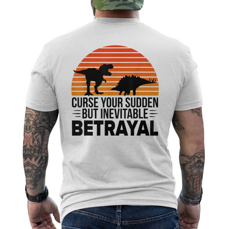 Curse Your Sudden But Inevitable Betrayal Vintage Dinos Men's T-shirt Back Print