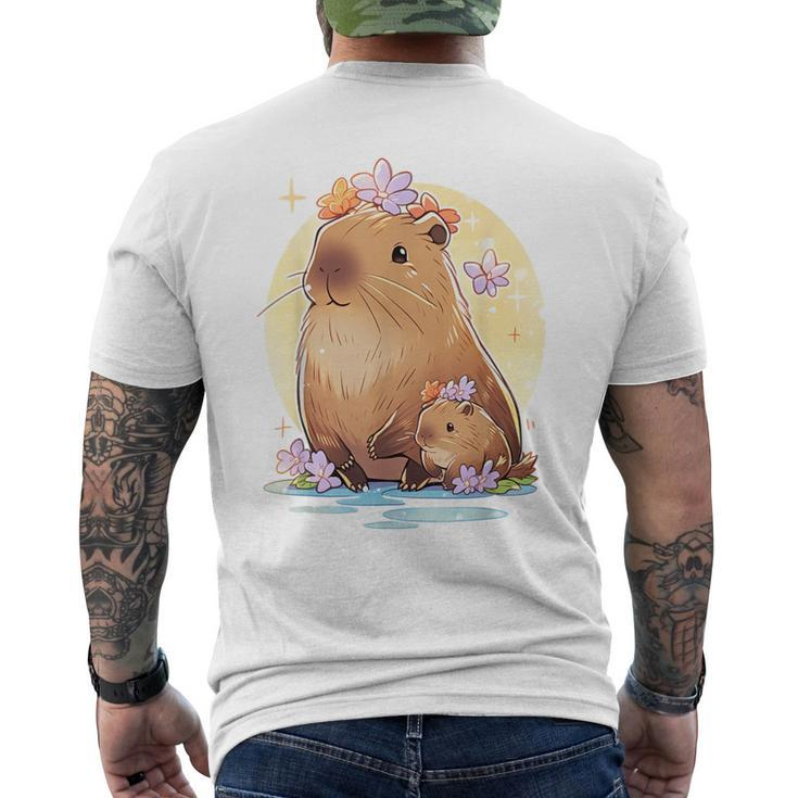 Cute Capybara Capybara Lover Men's T-shirt Back Print