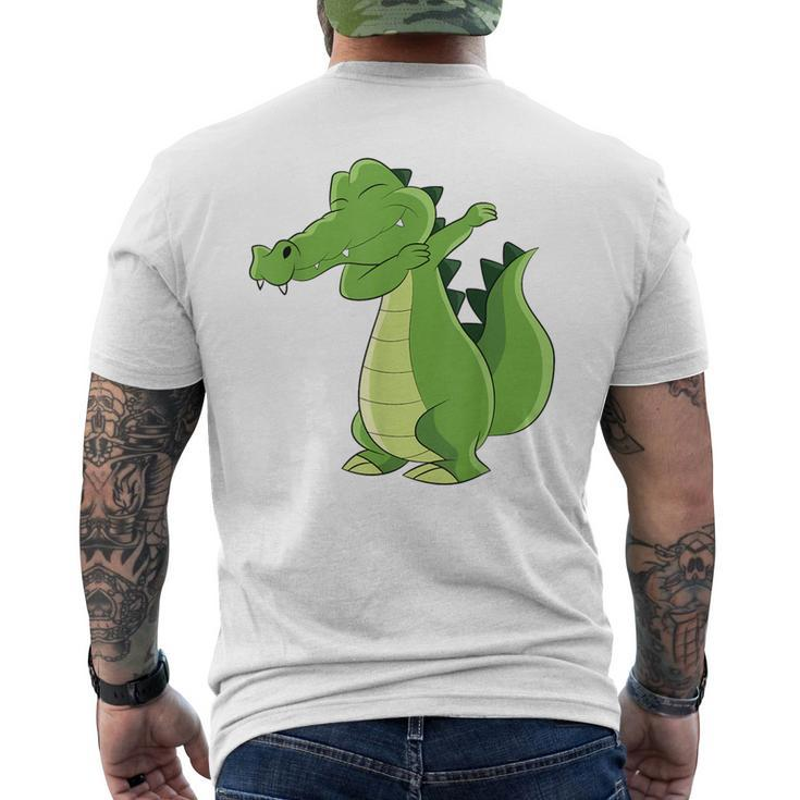 Dabbing Crocodile Dabbendes Crocodile T-Shirt mit Rückendruck