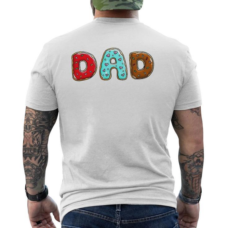 Dad Donuts Doughnut Day 2022 Mens Back Print T-shirt