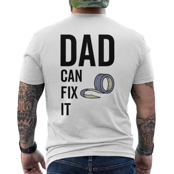 Dad Can Fit It Handyman Diy Duct Tape Father's Day Men's T-shirt Back Print