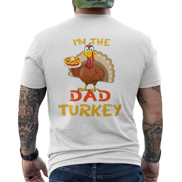 Dad Turkey Matching Family Group Thanksgiving Party Pajama Mens Back Print T-shirt