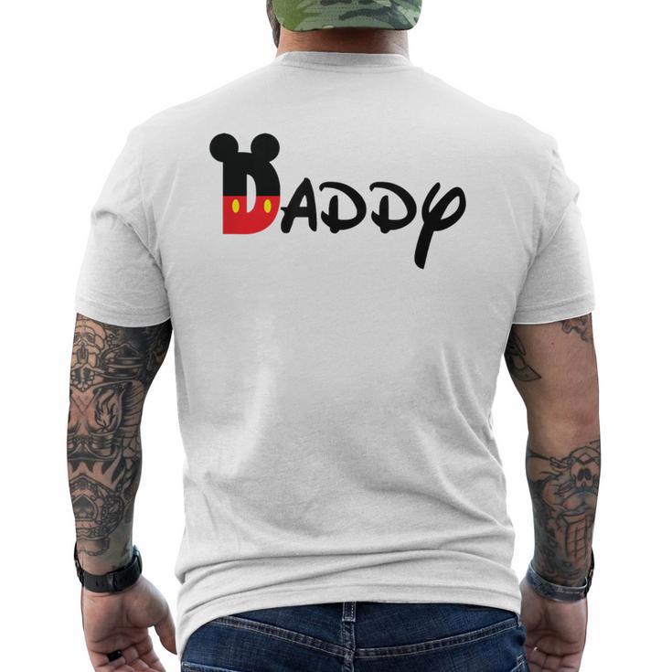 Daddy Family Vacation T Mouse Men's T-shirt Back Print