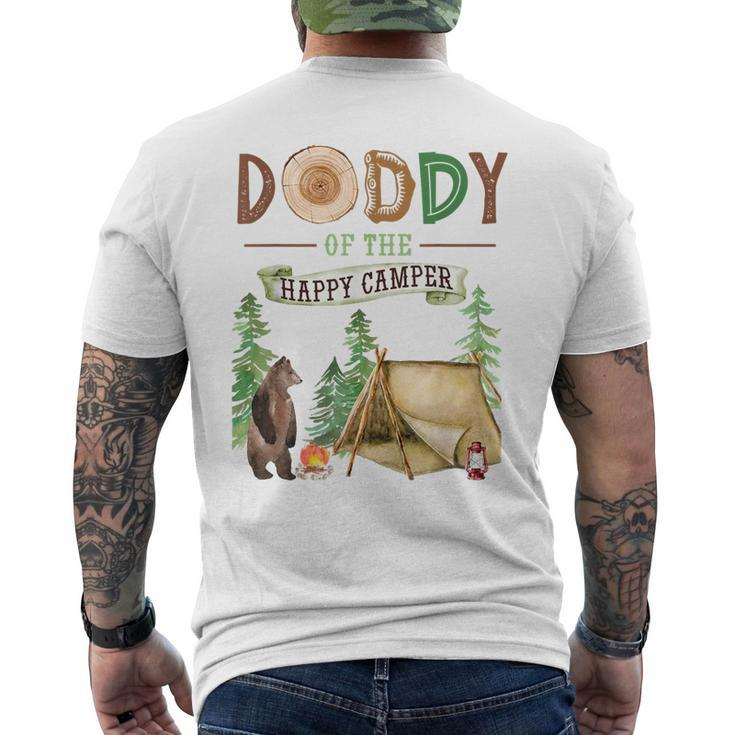 Daddy Of The Happy Camper First Birthday Camping Daddy Dada Men's T-shirt Back Print