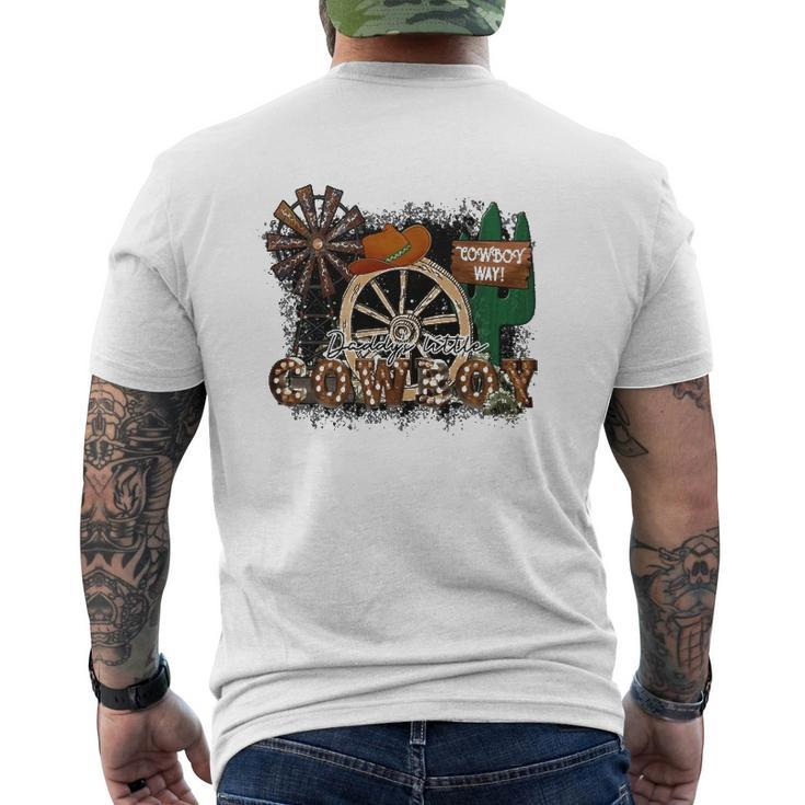 Daddy's Little Cowboy Way Classic Mens Back Print T-shirt