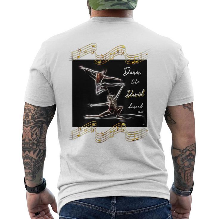 Print S/S Tee　DANCE size S Dance Like David Danced 2 Sam 614 Men's T-shirt Back Print