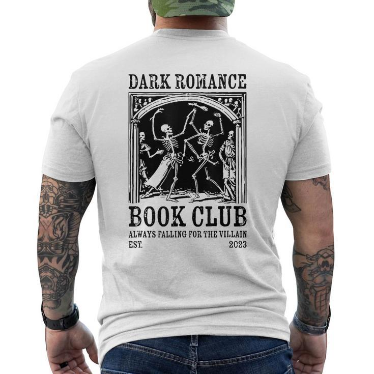 Dark Romance Book Club Always Falling For The Villain Men's T-shirt Back Print