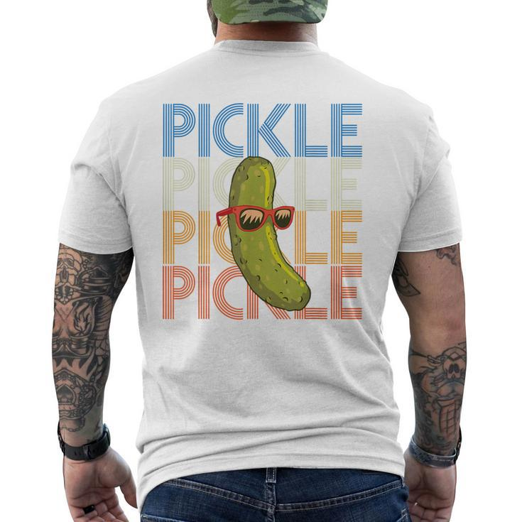 Dill Pickle Squad Green Pickles Lovers Cucumber Jar Men's T-shirt Back Print