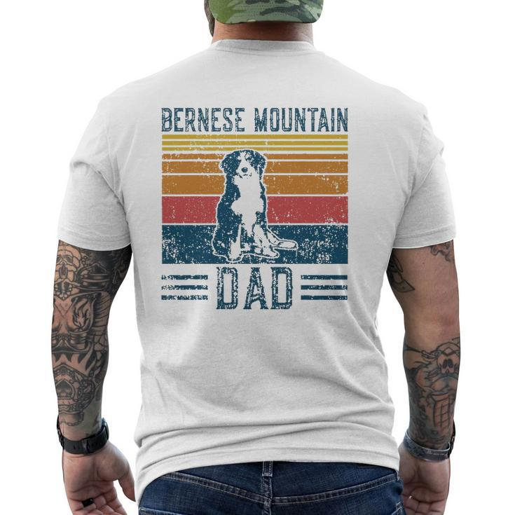 Dog Berner Dad Vintage Bernese Mountain Dad Mens Back Print T-shirt