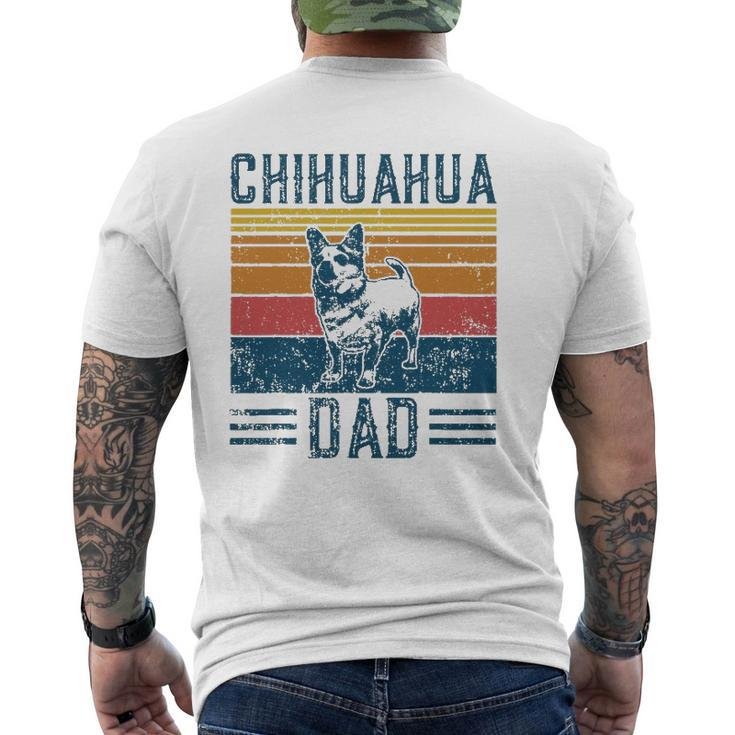 Dog Chihuahua Dad Vintage Chihuahua Dad Mens Back Print T-shirt