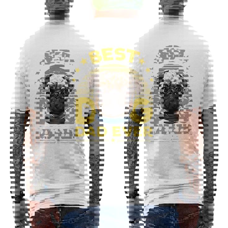 Dogs 365 Best Pug Dog Dad Ever For Men Mens Back Print T-shirt
