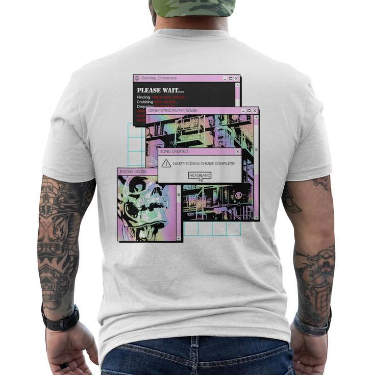 Dubstep Creator Riddim  Dubstep Producer Men's T-shirt Back Print