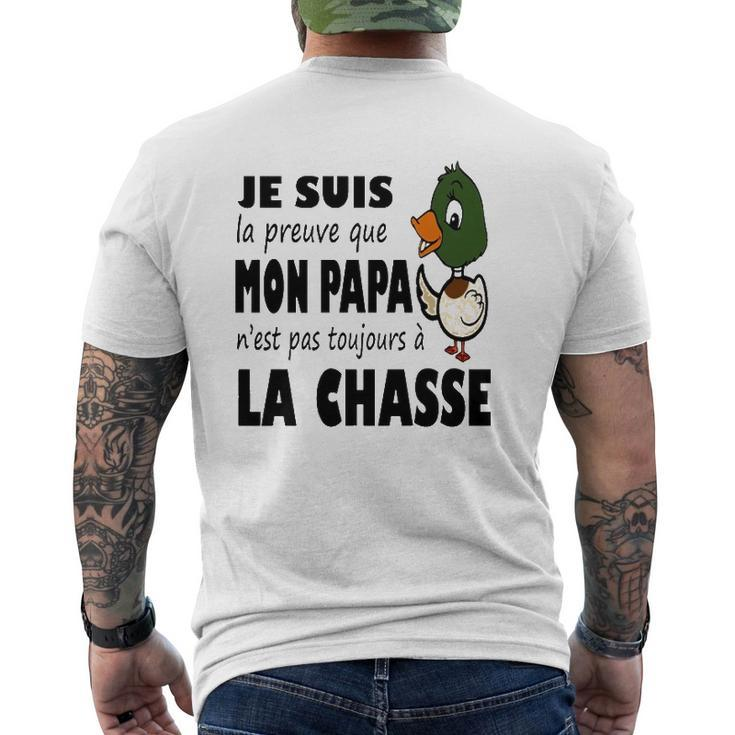 Duck Hunting Dad Je Suis Preuve Papa N'est Pas Toujours A La Chasse Mens Back Print T-shirt