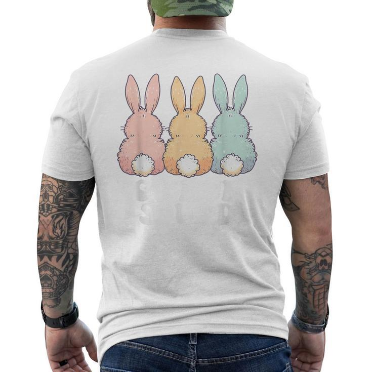 Egg Hunt Squad Easter Egg Hunting Crew Bunny Matching Family Men's T-shirt Back Print