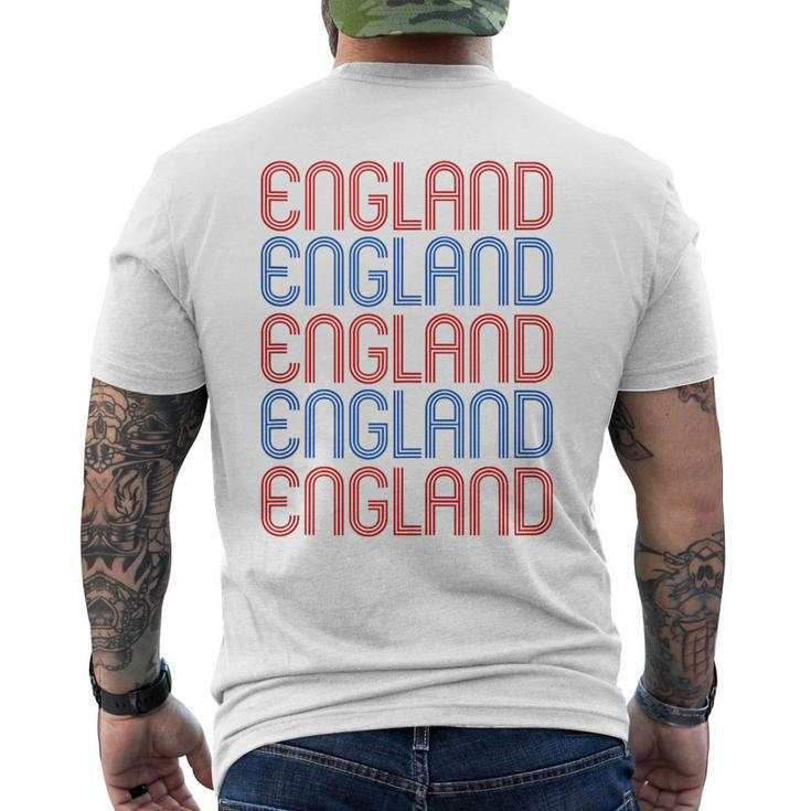 England 24 English Retro Sports Fans 2024 Vintage Classic Men's T-shirt Back Print