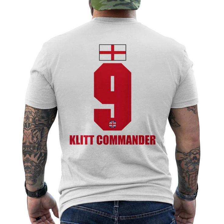 England Sauf Klitt Commander Son Name S T-Shirt mit Rückendruck
