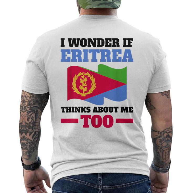 Eritrea Eritreische Flagge T-Shirt mit Rückendruck