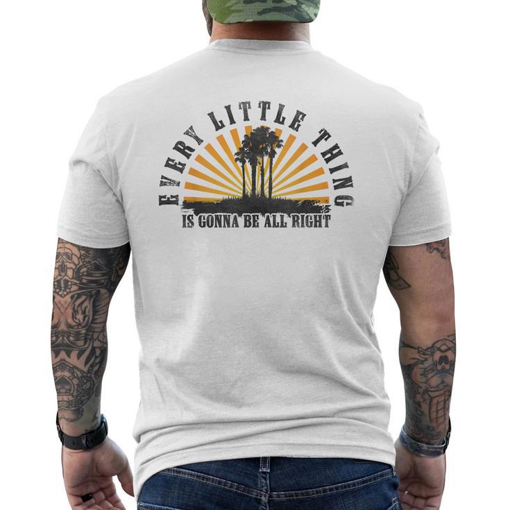 Every Little Thing Is Gonna Be Alright Jamaica Womens Men's T-shirt Back Print