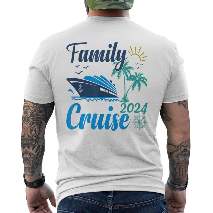 Family Cruise 2024 Summer Vacation Cruise Ship Lover Men's T-shirt Back Print