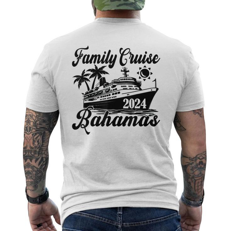 Family Cruise Bahamas 2024 Family Matching Couple Men's T-shirt Back Print