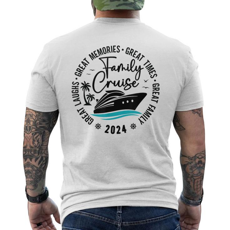 Family Cruise Mode Squad 2024 Family Great Memories Men's T-shirt Back Print