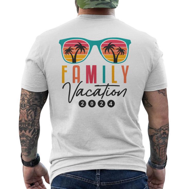 Family Vacation 2024 Beach Summer Reunion Matching Men's T-shirt Back Print