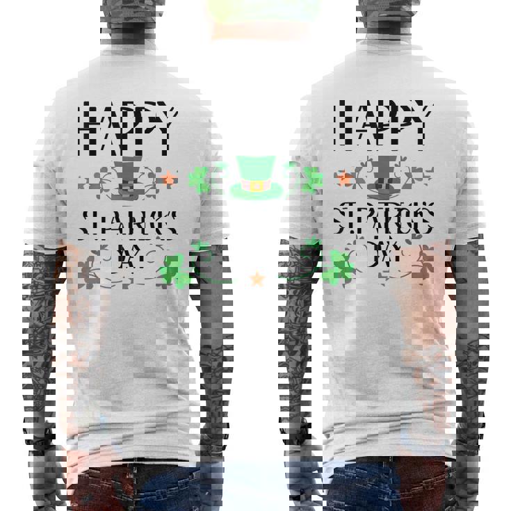 Feliz Día De San Patricio Divertido Día De San Patricio Camiseta Hombre Estampado Espalda