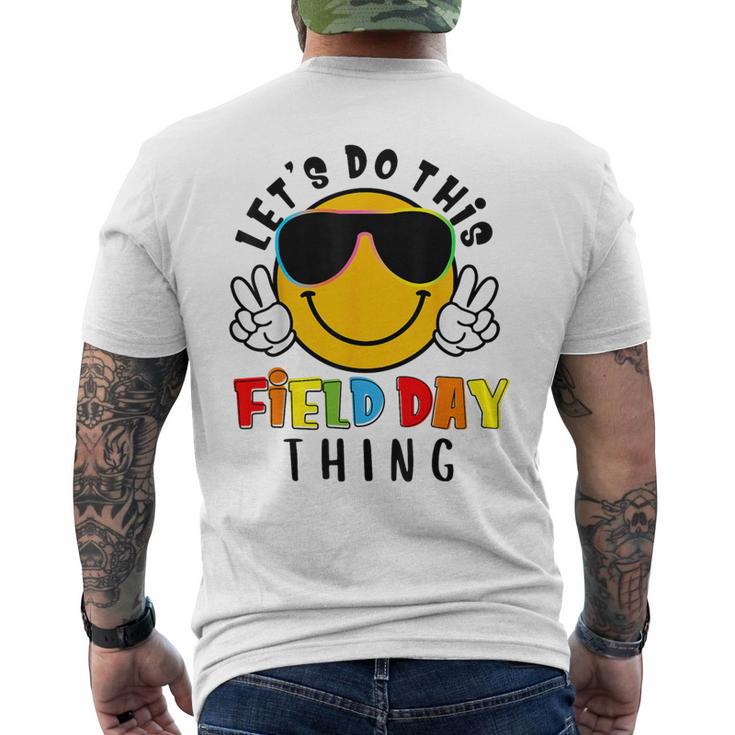 Do This Field Day Thing Sunglasses Hippie Face Boys Student Men's T-shirt Back Print