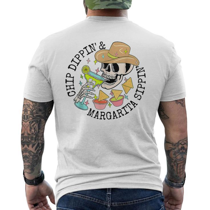 Fiesta Cinco De Mayo Drinking Chip Dippin Margarita Sippin Men's T-shirt Back Print