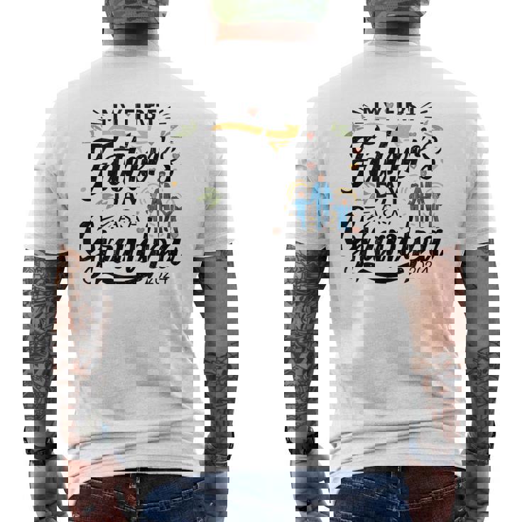 My First Father's Day As A Grandpa 2024 First Grandpa Day Men's T-shirt Back Print