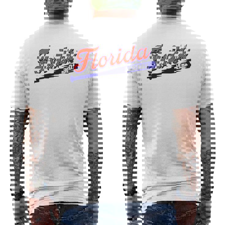 Florida Baseball Fans Men's T-shirt Back Print