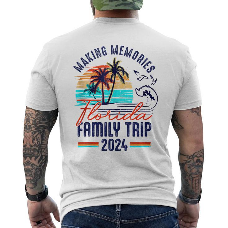 Florida Family Trip 2024 Making Memories Family Vacation Men's T-shirt Back Print