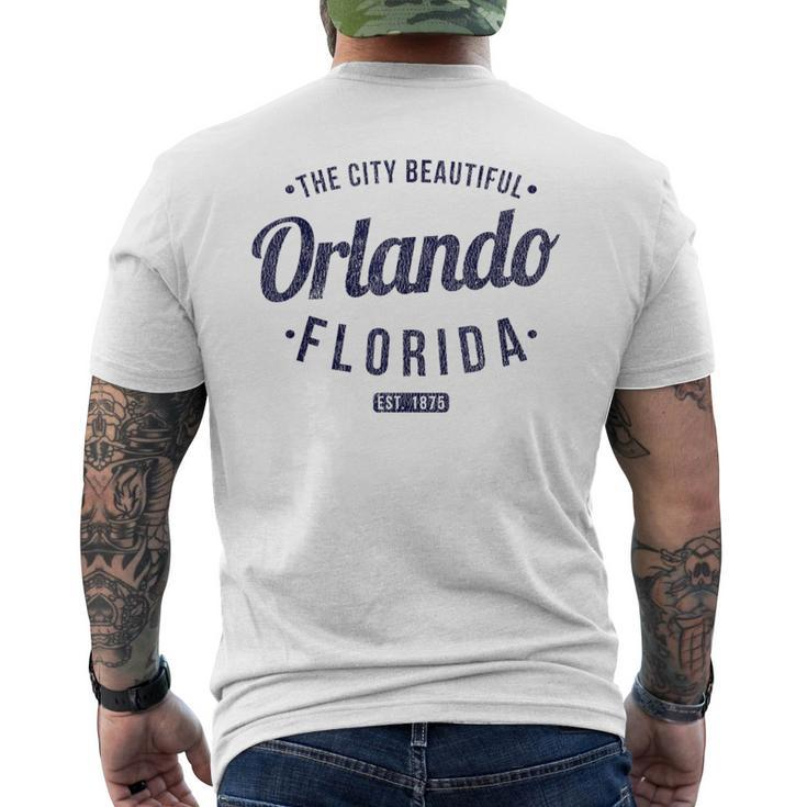 Florida Vintage Minimalist Retro Souvenir Fl Orlando Men's T-shirt Back Print